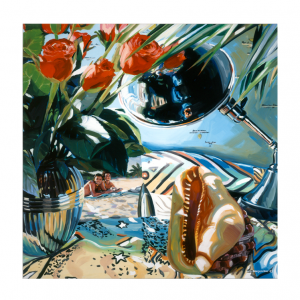 10 - NATURE MORTE - Vinylique sur papier - 50cm - Cathy Doutreligne