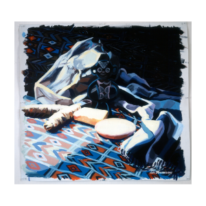 3 - NATURE MORTE - Vinylique sur papier - 50cm - Cathy Doutreligne