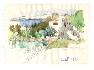 5 - Voyages FORMENTERA - Aquarelle - Cathy Doutreligne